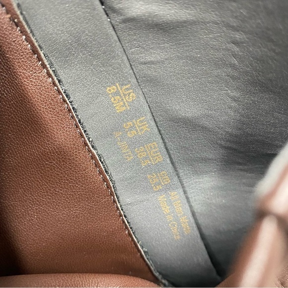 New! Franco Sarto Jinta Brown Faux Leather Bootie 8 1/2 - Picture 11 of 14